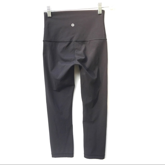 Lululemon Wunder Under hi rise pants 4 black crop Oahu Hawaii - Picture 3 of 6